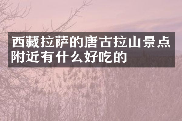 西藏拉萨的唐古拉山景点附近有什么好吃的