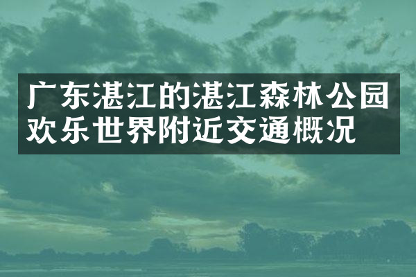 广东湛江的湛江森林公园欢乐世界附近交通概况