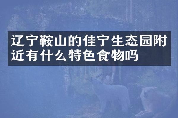 辽宁鞍山的佳宁生态园附近有什么特色食物吗