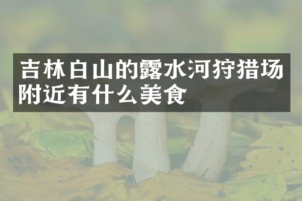 吉林白山的露水河狩猎场附近有什么美食