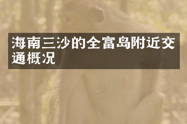 海南三沙的全富岛附近交通概况
