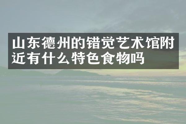山东德州的错觉艺术馆附近有什么特色食物吗