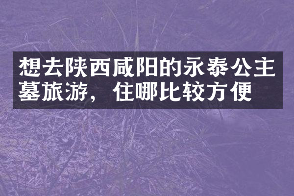 想去陕西咸阳的永泰公主墓旅游，住哪比较方便