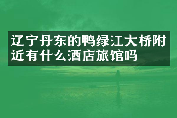 辽宁丹东的鸭绿江大桥附近有什么酒店旅馆吗