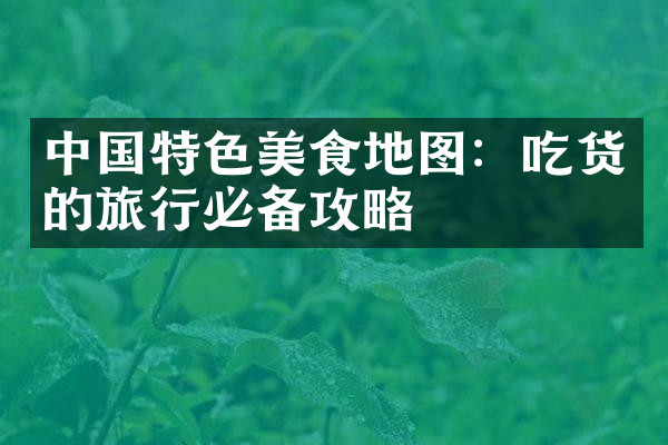中国特色美食地图：吃货的旅行必备攻略