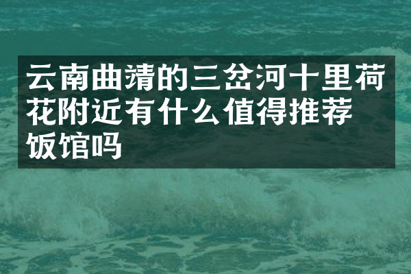 云南曲靖的三岔河十里荷花附近有什么值得推荐的饭馆吗