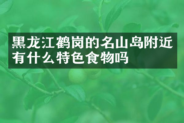 黑龙江鹤岗的名山岛附近有什么特色食物吗