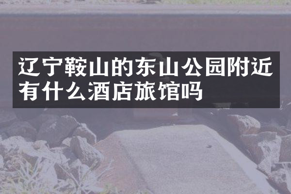 辽宁鞍山的东山公园附近有什么酒店旅馆吗