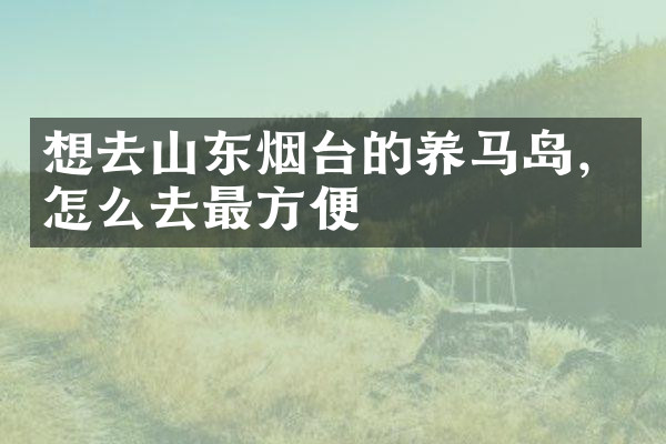 想去山东烟台的养马岛，怎么去最方便