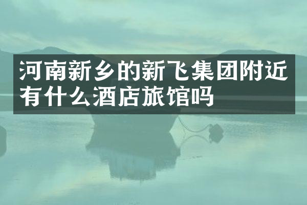 河南新乡的新飞集团附近有什么酒店旅馆吗