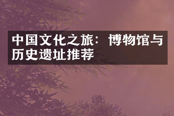 中国文化之旅：博物馆与历史遗址推荐