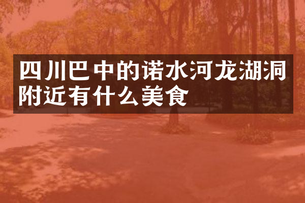 四川巴中的诺水河龙湖洞附近有什么美食