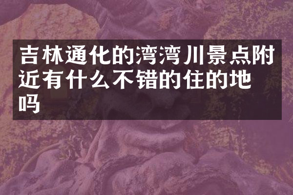 吉林通化的湾湾川景点附近有什么不错的住的地方吗