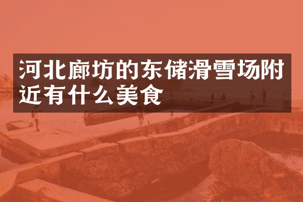 河北廊坊的东储滑雪场附近有什么美食