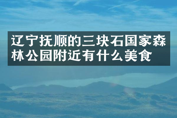 辽宁抚顺的三块石国家森林公园附近有什么美食