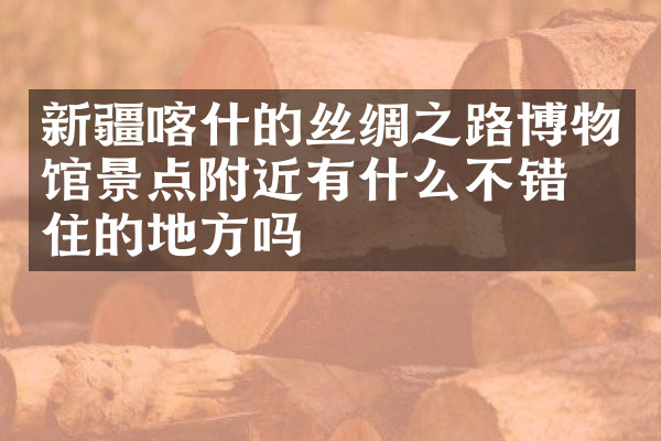 新疆喀什的丝绸之路博物馆景点附近有什么不错的住的地方吗
