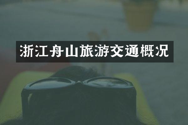 浙江舟山旅游交通概况