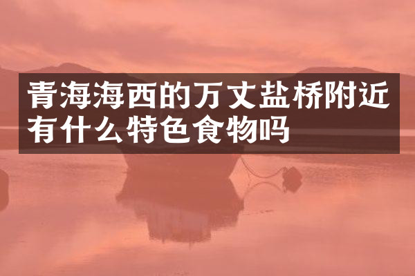 青海海西的万丈盐桥附近有什么特色食物吗