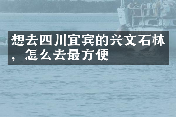 想去四川宜宾的兴文石林，怎么去最方便