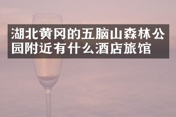 湖北黄冈的五脑山森林公园附近有什么酒店旅馆吗