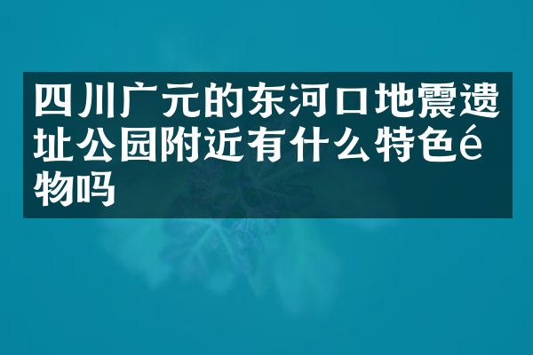 四川广元的东河口地震遗址公园附近有什么特色食物吗
