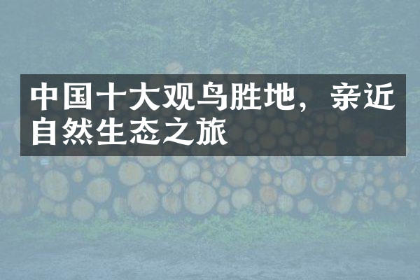中国十大观鸟胜地，亲近自然生态之旅