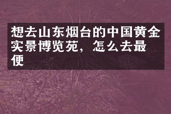 想去山东烟台的中国黄金实景博览苑，怎么去最方便