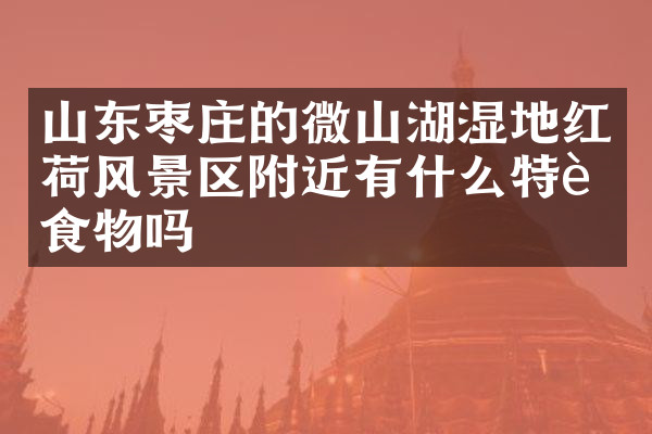 山东枣庄的微山湖湿地红荷风景区附近有什么特色食物吗