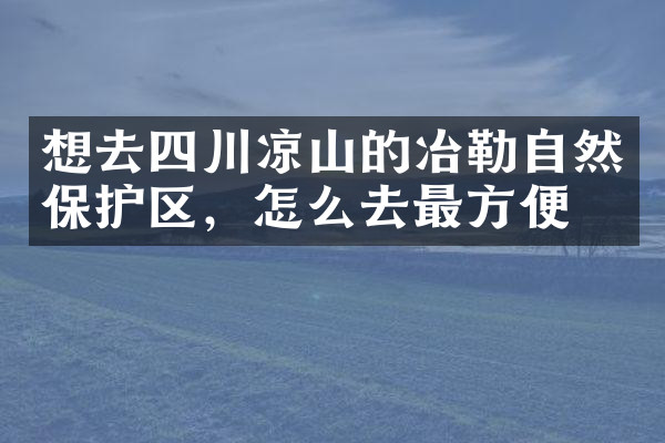 想去四川凉山的冶勒自然保护区，怎么去最方便