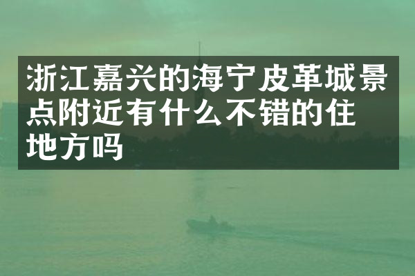 浙江嘉兴的海宁皮革城景点附近有什么不错的住的地方吗