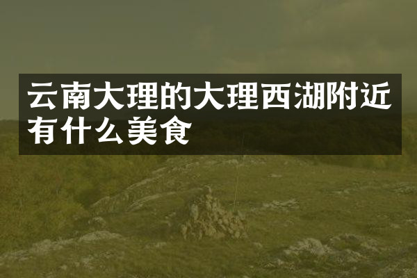 云南大理的大理西湖附近有什么美食