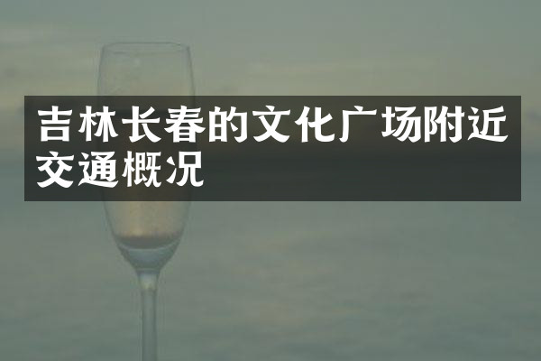 吉林长春的文化广场附近交通概况