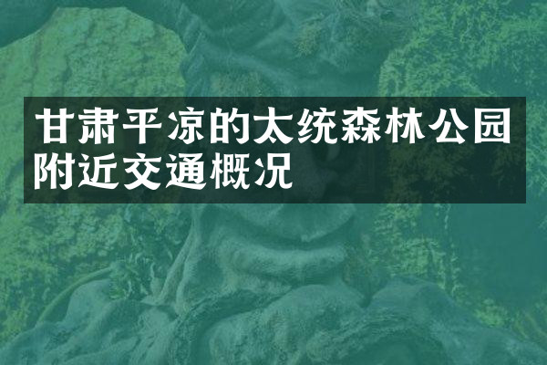 甘肃平凉的太统森林公园附近交通概况
