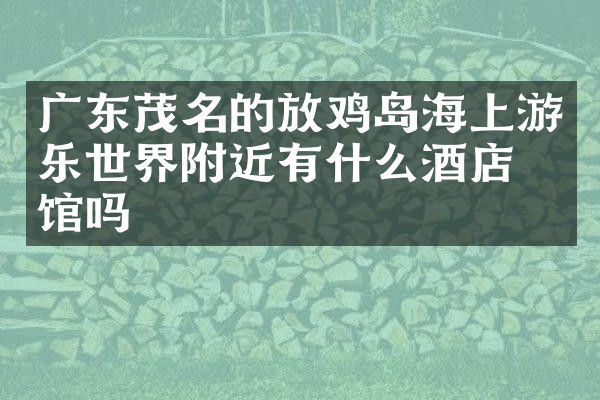 广东茂名的放鸡岛海上游乐世界附近有什么酒店旅馆吗