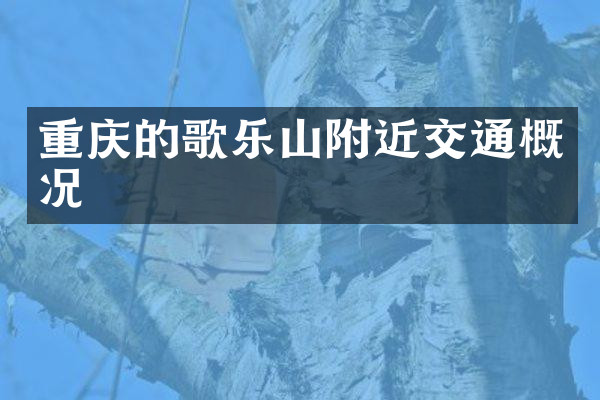 重庆的歌乐山附近交通概况