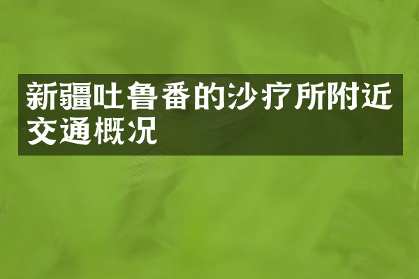 新疆吐鲁番的沙疗所附近交通概况