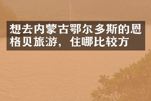 想去内蒙古鄂尔多斯的恩格贝旅游，住哪比较方便