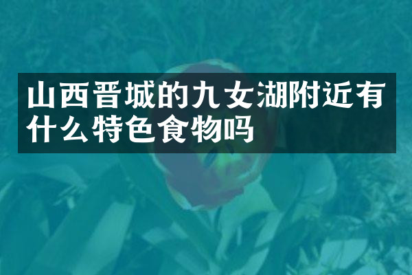 山西晋城的九女湖附近有什么特色食物吗