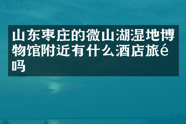 山东枣庄的微山湖湿地博物馆附近有什么酒店旅馆吗