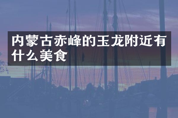 内蒙古赤峰的玉龙附近有什么美食
