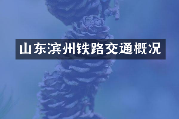 山东滨州铁路交通概况