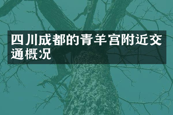 四川成都的青羊宫附近交通概况