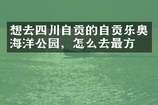 想去四川自贡的自贡乐奥海洋公园，怎么去最方便