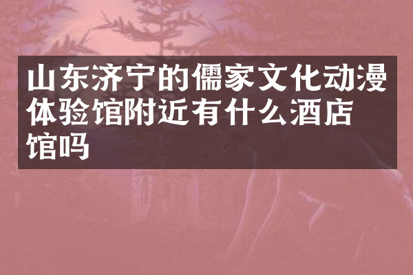 山东济宁的儒家文化动漫体验馆附近有什么酒店旅馆吗