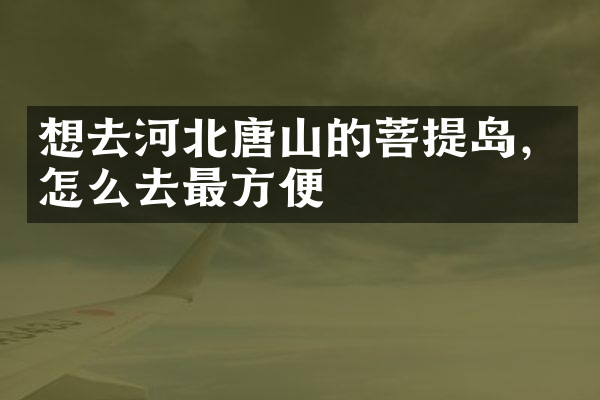 想去河北唐山的菩提岛，怎么去最方便