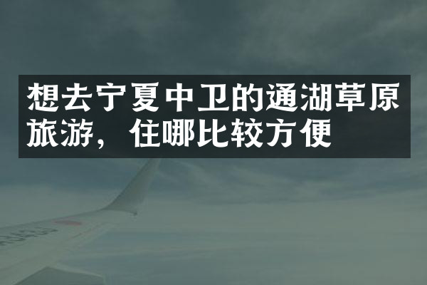 想去宁夏中卫的通湖草原旅游，住哪比较方便