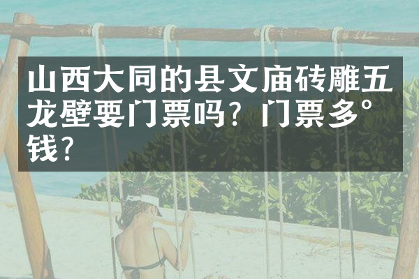 山西大同的县文庙砖雕五龙壁要门票吗？门票多少钱？