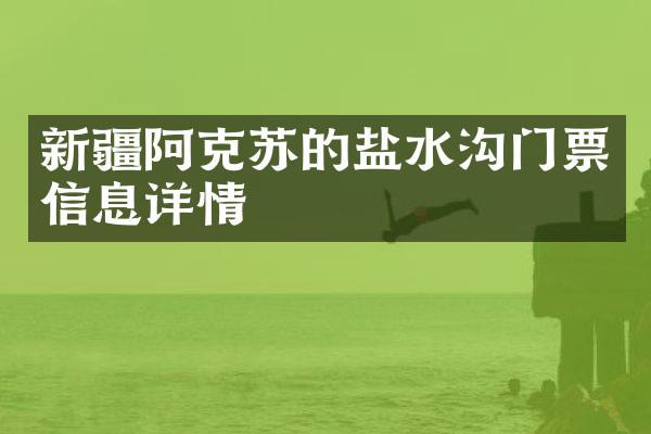 新疆阿克苏的盐水沟门票信息详情