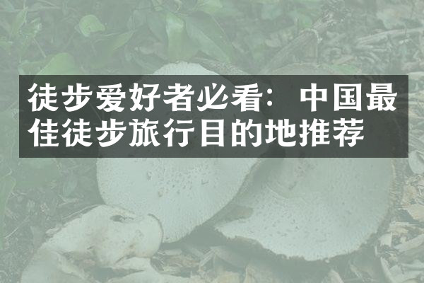 徒步爱好者必看：中国最佳徒步旅行目的地推荐