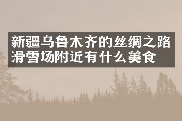 新疆乌鲁木齐的丝绸之路滑雪场附近有什么美食